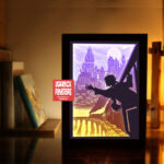 Harry Potter paper light box template, shadow box template, shadow box art, Cutting Cricut, Layered svg file DIY SVG #109