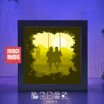 Wedding gifts Love gifs light box template, shadow box template, shadow box art, Cutting Cricut, Layered svg file DIYs  #224