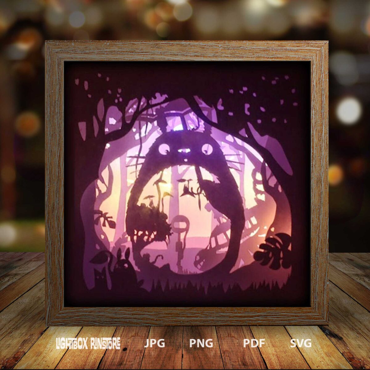 Alien Paper Light Box Template, Shadow Box Template, Shadow Box Art 