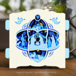 Christmas Jesus pop up card 3D Pop Up Card Template