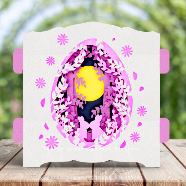 Rabbit bunny pop up card 3D Pop Up Card Template